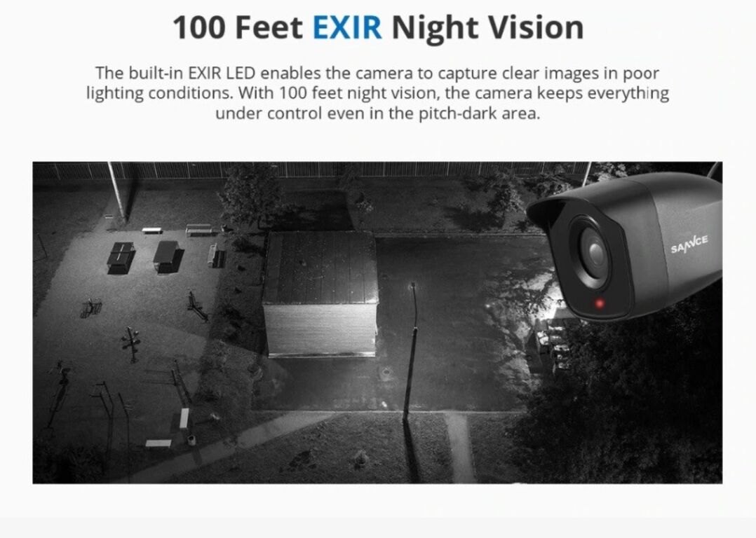 4-kaameraga 1080P 2MP videovalve komplekt Sannce