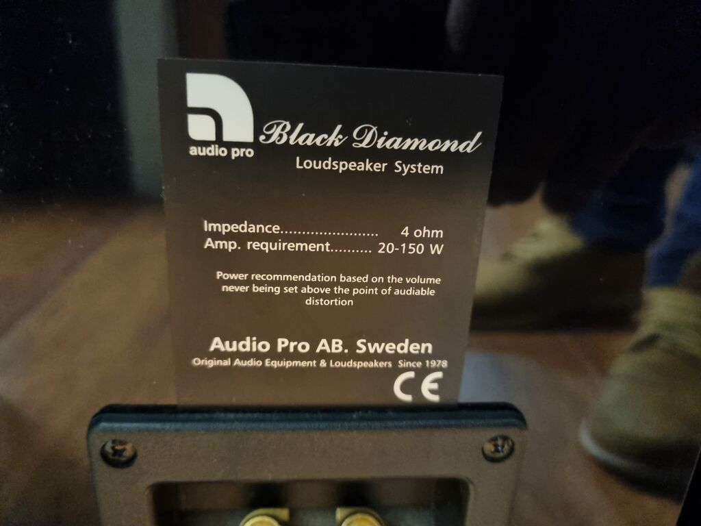 Audio Pro Black Diamond HiFi kõlarid