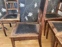 6 дубовых столовых стульев в стиле Arts & Crafts