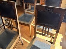 6 дубовых столовых стульев в стиле Arts & Crafts