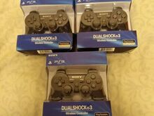 3x PS3 must juhtmevaba pult