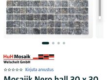 Mosaiik Nero hall 30x30 marmor (hind kokku)