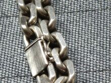 Серебряная цепочка якорь 925