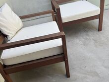 Большие кресла для отдыха, 6 шт., деревянные