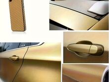 Carbon Fiber Vinyl 3D Carbon Gold, 50cmx200cm