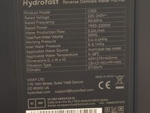 Hydrofast C300 veepuhasti ja mullivee valmistaja