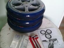 Трюковой самокат Trikke T8 (+запасные колёса)