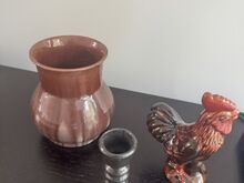 Retro **Kolm keraamilist sisustuselementi**