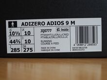Uued Adidas Adizero Adios 9 jooksujalatsid (44,5)