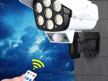 LED liikumisanduriga päikesepatareil lamp + pult