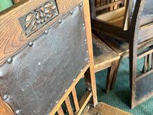 Arts & Crafts stiilis 6 tammepuidust söögitooli
