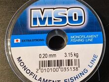 Kalastus õngenöör MSO 100m 3,15-6,5kg Jaapan
