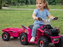 Laste elektriline ATV haagisega