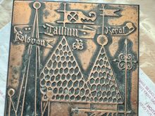 Vintage metallist seinaplaat „Tallinn 68“ – 1968