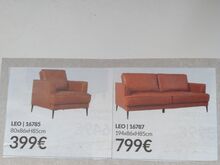 Nahkmööbel  Diivan ja tugitool