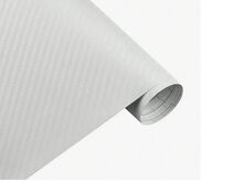 Carbon Fiber Vinyl 3D Carbon 30cmx127cm valge