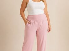 Lenzing Modaal Vabaaja Püksid Soft Flow Pink M-2XL