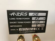Audes 106 Maestro Hi-End riiulikõlarid