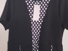 Uus must-valge kleit s 2 XL.
