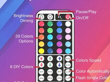 LED-valgusriba15M+44 pultIR-kaugjuhtimispult app