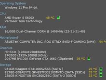 Ryzen 5 5600x, 1660 6gb, 16gb ddr4 3200