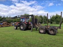 Mtz 920 metsatraktor vedava käruga
