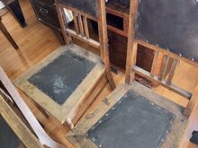 6 дубовых столовых стульев в стиле Arts & Crafts