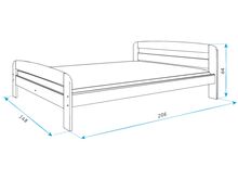 Noortevoodi dallas 200×90 +madrats