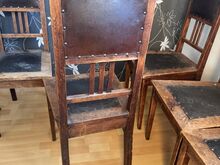 6 дубовых столовых стульев в стиле Arts & Crafts