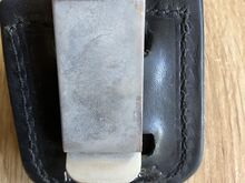 Originaal Zippo nahkkott – must nahk – 1990ndad