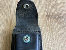 Originaal Zippo nahkkott – must nahk – 1990ndad