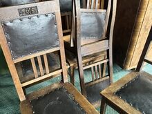 Arts & Crafts stiilis 6 tammepuidust söögitooli