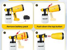 КРАСКОПУЛЬТ 1000 мл для аккумуляторов DeWalt 20 В, НОВЫЙ