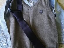 Nagu UUS triiksärk koos lipsuga + vest, 86-92cm