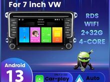 VW 7" Android 13, Navi, BT, USB, Wifi, FM. Uus