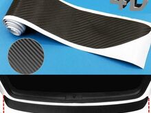 Car Rear Bumper Sticker Carbon Fiber 4D 90cm*6cm