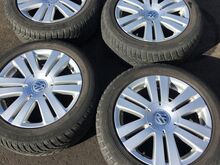Vw originaal veljed 5×112r 16 koos suverehvidega