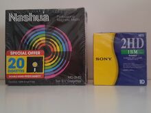 Nashua ja Sony 2HD disketid