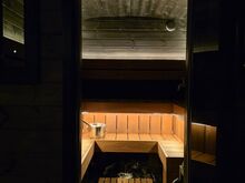 Puuküttega saun - termopuidust ja viimistletud