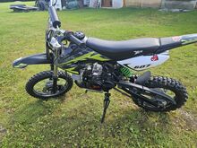 Laste KROSSIKAS 125CC ROHELINE-MUST KICK STARTER