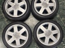Литые диски R17 Audi Avus 5x100 с ламельными шинами