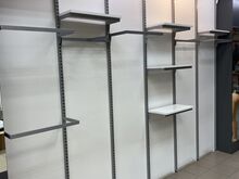 Kaupluse riiul/riidepoe seinamoodul 60x270cm