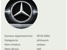 Mb c220cdi üv 09.2027.a reg makstud