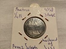 Austria-Ungari 1/4 floriini 1858, 0.52 hõbe