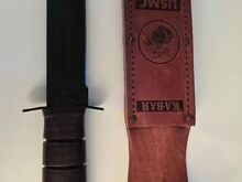 Originaal KA-BAR USMC nuga nahktupega