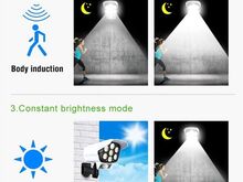 LED liikumisanduriga päikesepatareil lamp + pult