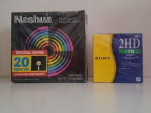 Nashua ja Sony 2HD disketid