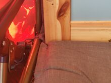 Täispuitraamis peegel 127×47 cm (kasutusjälgedega)