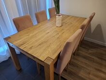 Tammepuidust söögilaud 180x90 koos pikendustega