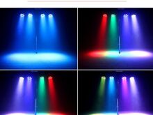 4tk 36 LED PAR RGB DMX + IR-pult + KANDEKOTT